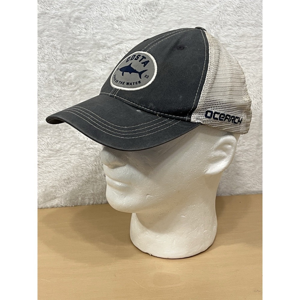 Costa Del Mar OCEARCH Trucker Hat Gray Mesh Snapback Born on the Water